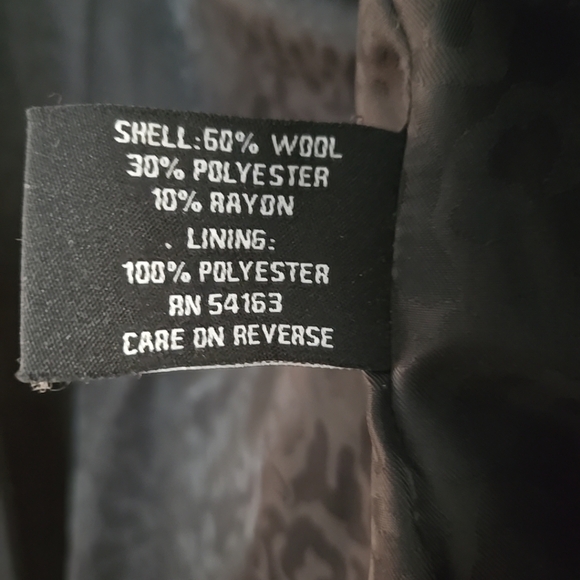 Black Guess Wool Button Down Long Sleeve 22HET908 228MW487 WORN A FEW TIMES - Picture 4 of 9